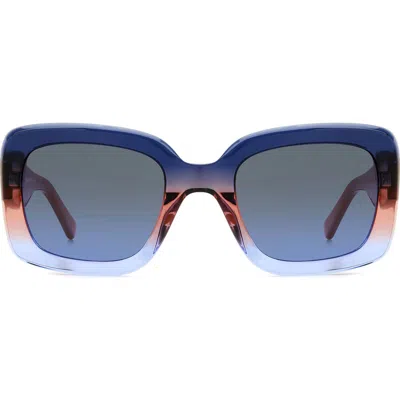 Kate Spade Bellamys 52mm Gradient Rectangular Sunglasses In Blue
