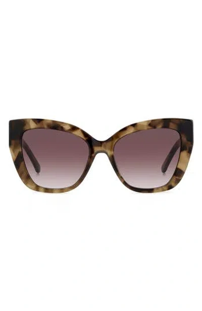 Kate Spade Bexley 54mm Gradient Cat Eye Sunglasses In Multi