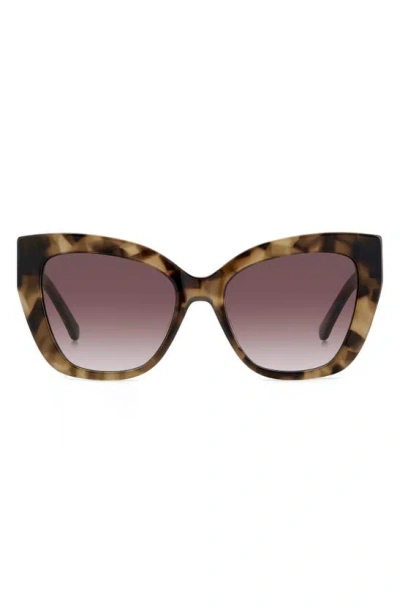 Kate Spade Bexley 54mm Gradient Cat Eye Sunglasses In Brown