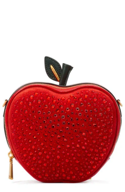 Kate Spade New York Big Apple Embellished Smooth Leather Crossbody In Poppy Field