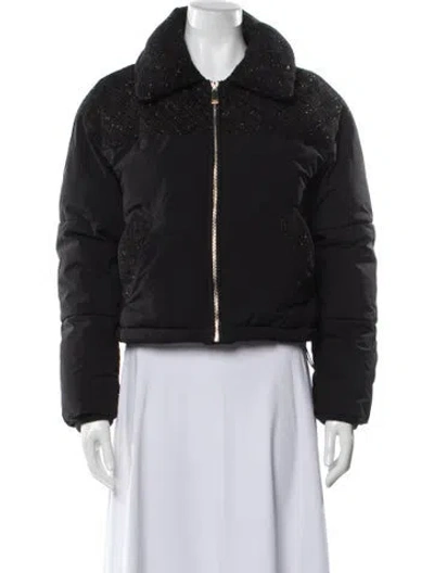 Pre-owned Kate Spade Biker Jacket In Gray