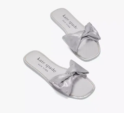 Kate Spade Bikini Slide Sandals In Silver
