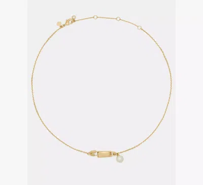 Kate Spade Bits And Baubles Sam Tag Necklace In Gold
