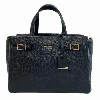 Pre-owned Kate Spade Black Leather Handbag Shoulder Bag ()