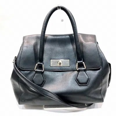 Pre-owned Kate Spade Black Leather Handbag Shoulder Bag ()