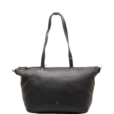 Pre-owned Kate Spade Black Leather Handbag Tote Bag ()