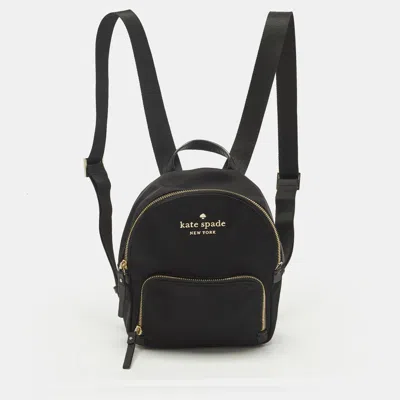 Pre-owned Kate Spade Black Nylon Watson Lane Hartley Backpack