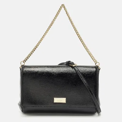 Pre-owned Kate Spade Black Patent Leather Greer Crossbody Bag