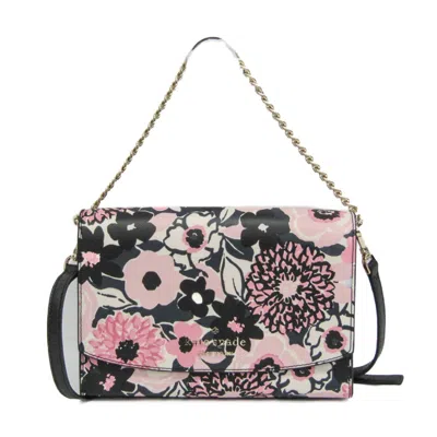Pre-owned Kate Spade Black Pink Pvc Handbag Shoulder Bag () In Multi