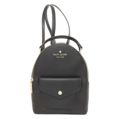 Pre-owned Kate Spade Black Pvc Backpack ()
