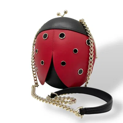 Pre-owned Kate Spade Black Red Color Leather Shoulder Bag ()