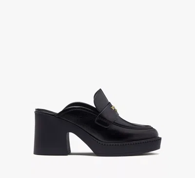 Kate Spade Blake Platform Mule Loafers In Black