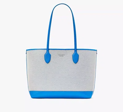Kate Spade Bleecker Canvas Large Tote In Blue