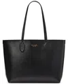 Kate Spade Bleecker Leather Tote Bag In Black