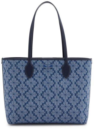 Kate Spade Bleecker Logo-jacquard Denim Tote