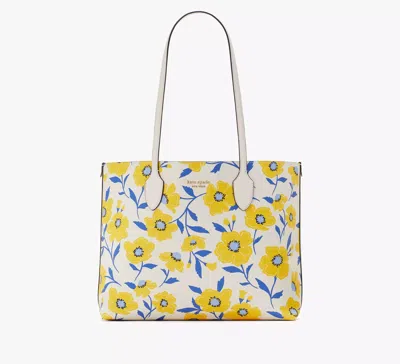 Kate Spade Bleecker Sunshine Floral Large Tote In Yellow