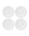 Kate Spade Blossom Lane 4-piece Accent Plate Set In White