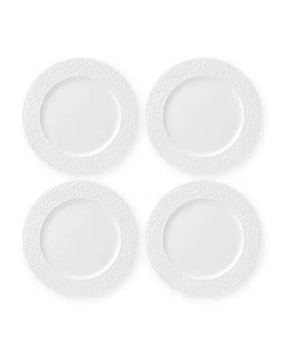 Kate Spade Blossom Lane 4-piece Dinner Plate Set In White