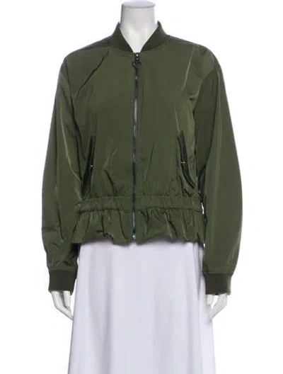 Pre-owned Kate Spade Bomber Jacket In Green