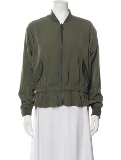 Pre-owned Kate Spade Bomber Jacket In Green