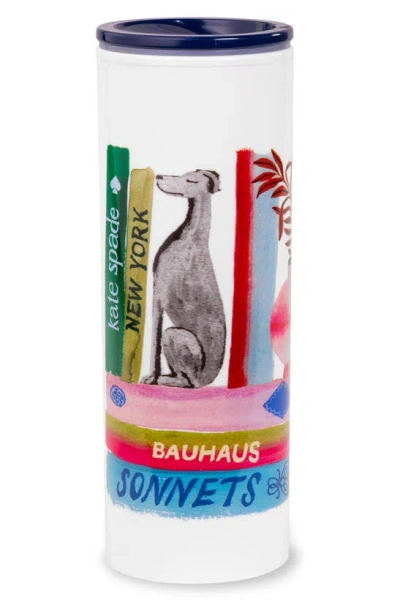 Kate Spade Bookshelf Acrylic Tumbler In Multi