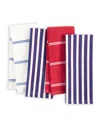 Kate Spade Botanical Stripe Kitchen Towels 4-pack Set, 17" X 28"
