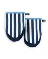 Kate Spade Botanical Stripe Mini Oven Mitt, 2-pack In Blue