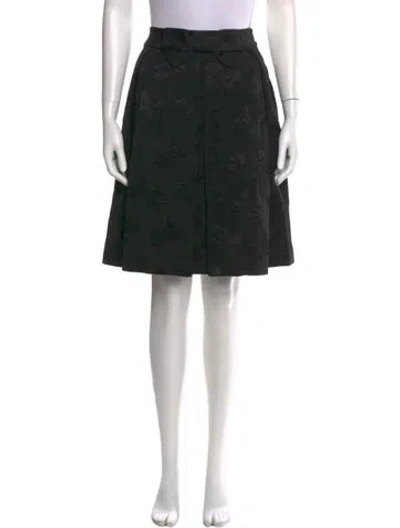 Pre-owned Kate Spade Bow Accents Knee-length Skirt In Black