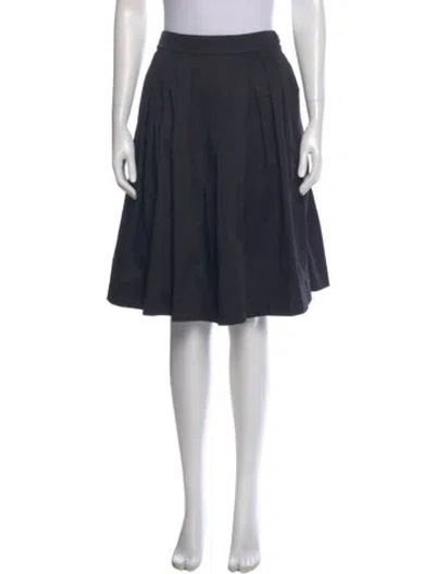 Pre-owned Kate Spade Bow Accents Knee-length Skirt In Blue