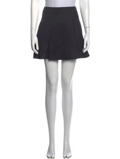 Pre-owned Kate Spade Bow Accents Mini Skirt In Black