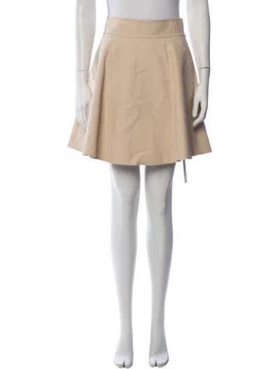 Pre-owned Kate Spade Bow Accents Mini Skirt In Neutrals
