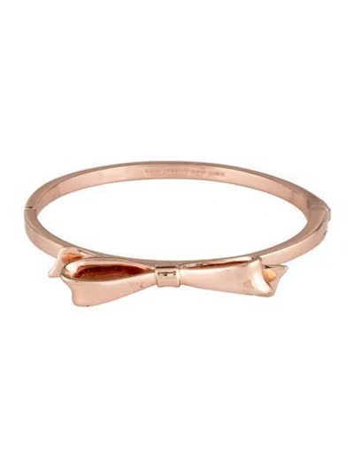 Pre-owned Kate Spade Bow Bangle Hinged Bracelet, 6.75" In Multi