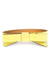 Kate Spade Women's Leather Bow Belt In Sunny Side