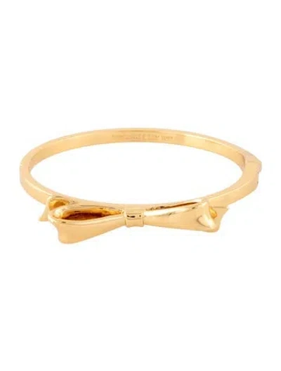 Pre-owned Kate Spade Bow Hinged Bangle Bracelet, 7" In Multicolor