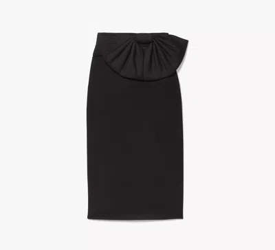 Kate Spade Bow Pencil Skirt In Black