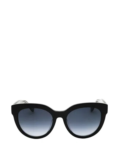 Kate Spade Brea Glitter Round-frame Sunglasses In Multi