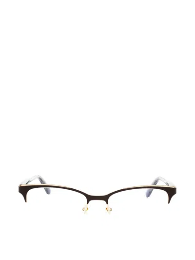 Kate Spade Brieana Round-frame Glasses In Brown