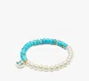 Kate Spade Brighten Up Beaded Stretch Bracelet In Turquoise