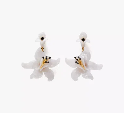 Kate Spade Brighten Up Statement Earrings In White
