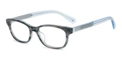 Kate Spade Brisbane 2 3xj Women's Glasses Grey Size 50 - Free Lenses - Blue Light Block Available In Shiny Grey Horn On Blue