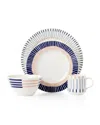 Kate Spade New York Brook Lane 4-piece Place Setting In Blue