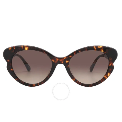 Kate Spade Brown Gradient Cat Eye Ladies Sunglasses Elina/g/s 0086/ha 53