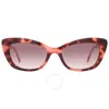 Kate Spade Brown Gradient Cat Eye Ladies Sunglasses Merida/g/s 0086/ha 54 In Brown