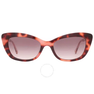 Kate Spade Brown Gradient Cat Eye Ladies Sunglasses Merida/g/s 0086/ha 54