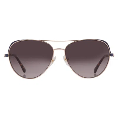 Kate Spade Brown Gradient Pilot Ladies Sunglasses Katalina/g/s 0lks/ha 59