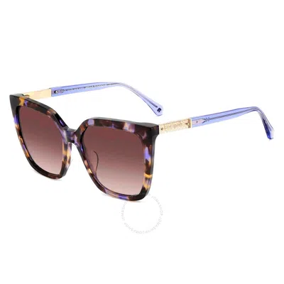 KATE SPADE KATE SPADE BROWN GRADIENT SQUARE LADIES SUNGLASSES MARLOWE/G/S 05MUHA 55