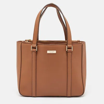 Pre-owned Kate Spade Brown Leather Newbury Lane Tote