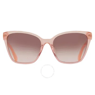 Kate Spade Brown Pink Gradient Butterfly Ladies Sunglasses Amiyah/g/s 0733/m2 56