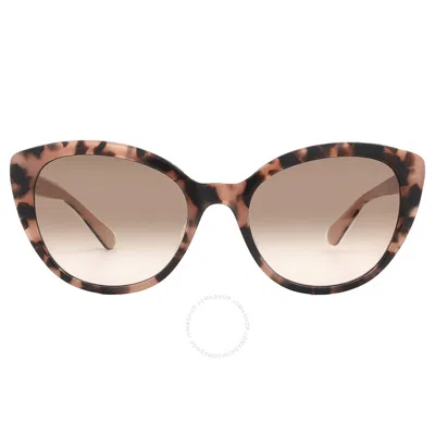 Kate Spade Brown Pink Gradient Cat Eye Ladies Sunglasses Amberlee/s 0ht8/m2 55 In Multi