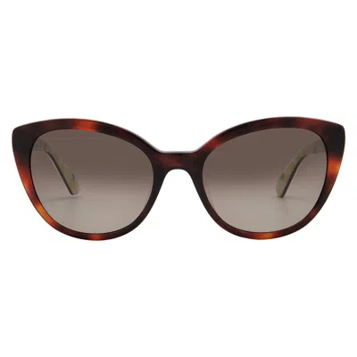 Kate Spade Brown Shaded Cat Eye Ladies Sunglasses Amberlee/s 01nr/ha 55